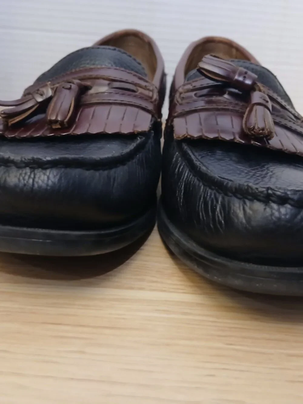 Dockers Loafers Mens 9.5 M Tassel Black, Brown Slip On Strategy Shoes